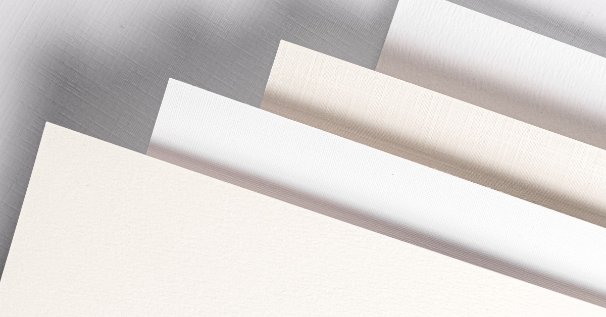 Various paper finishes