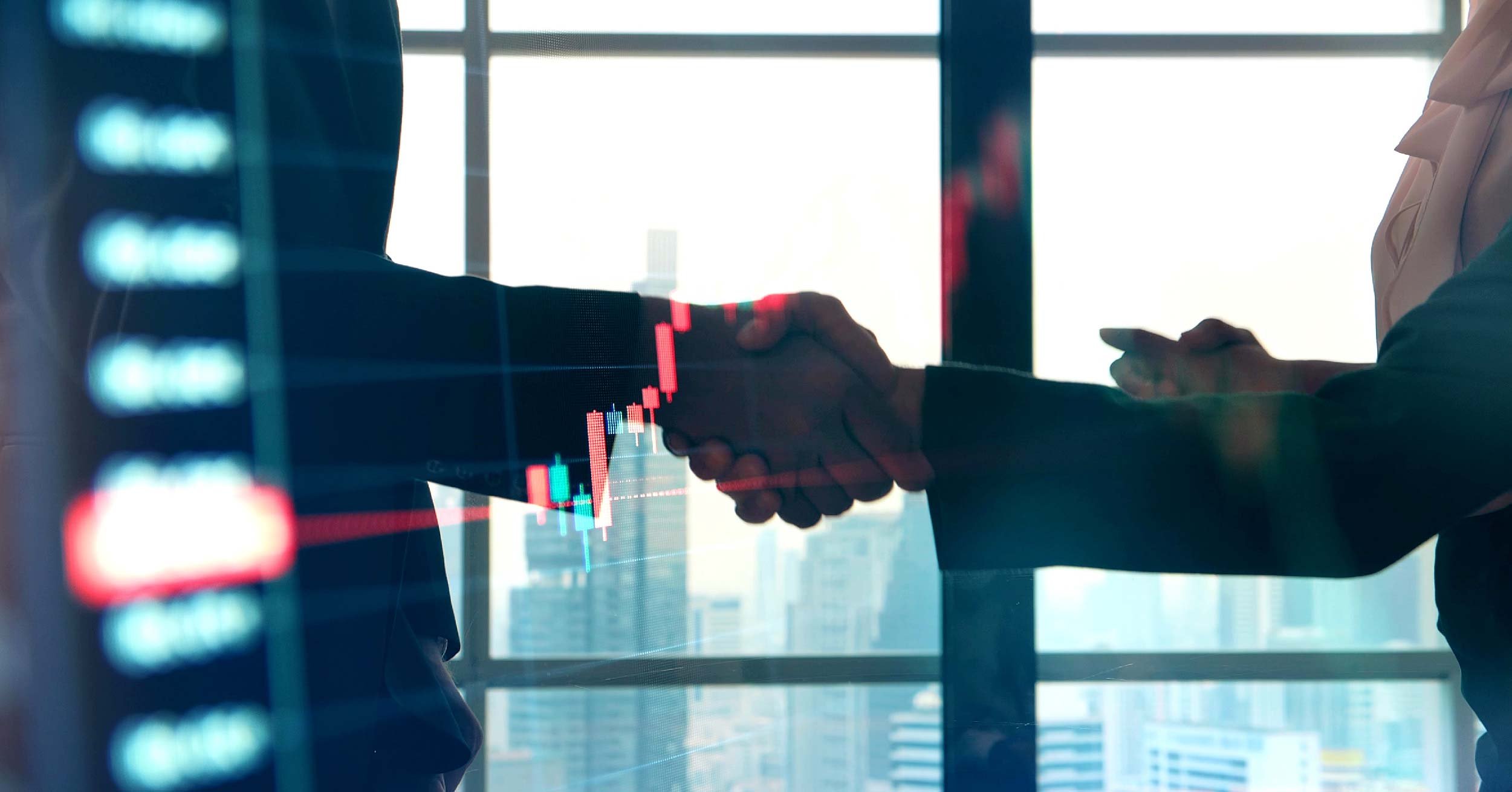 Cooperating handshake.