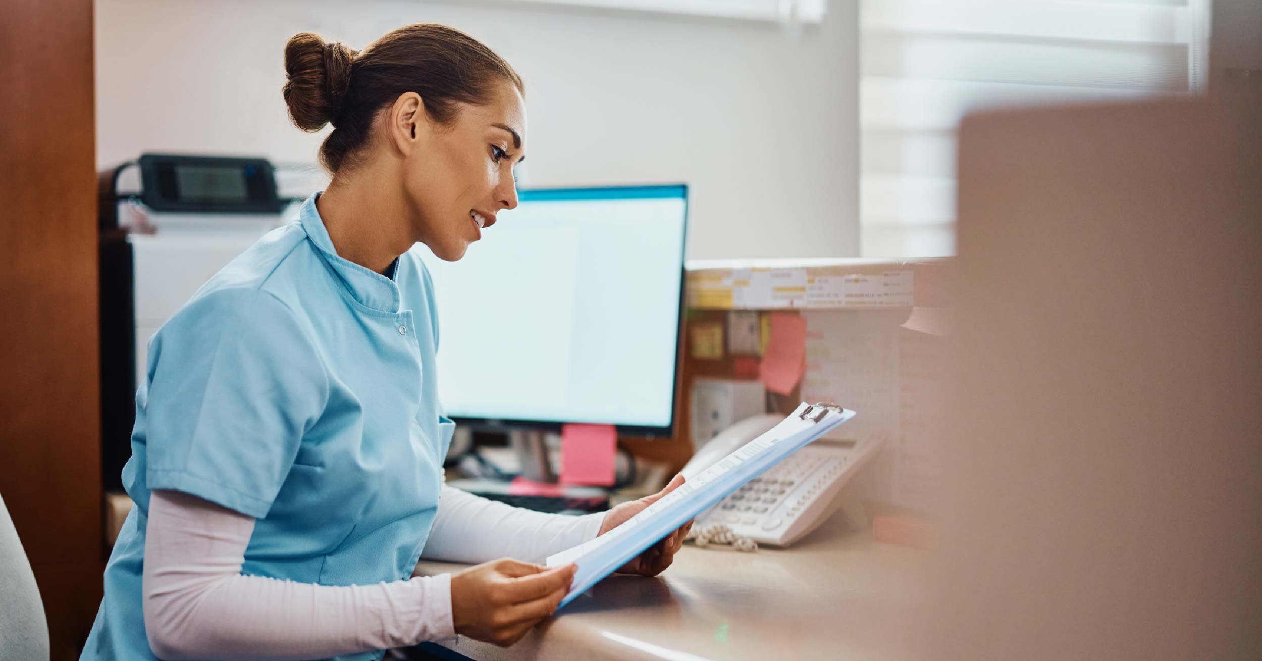 Healthcare reception area