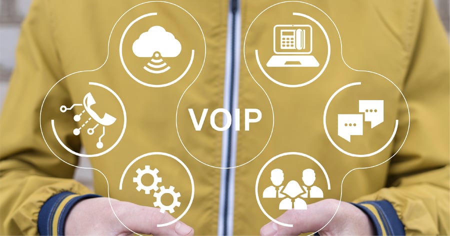 Phone with VoIP features. 