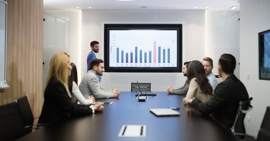 Outdated AV technology in meeting