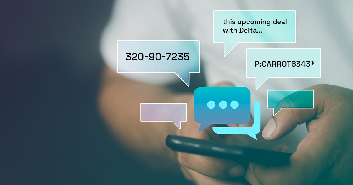 Confidential text messages