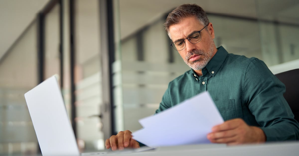 Business owner researching printers. 