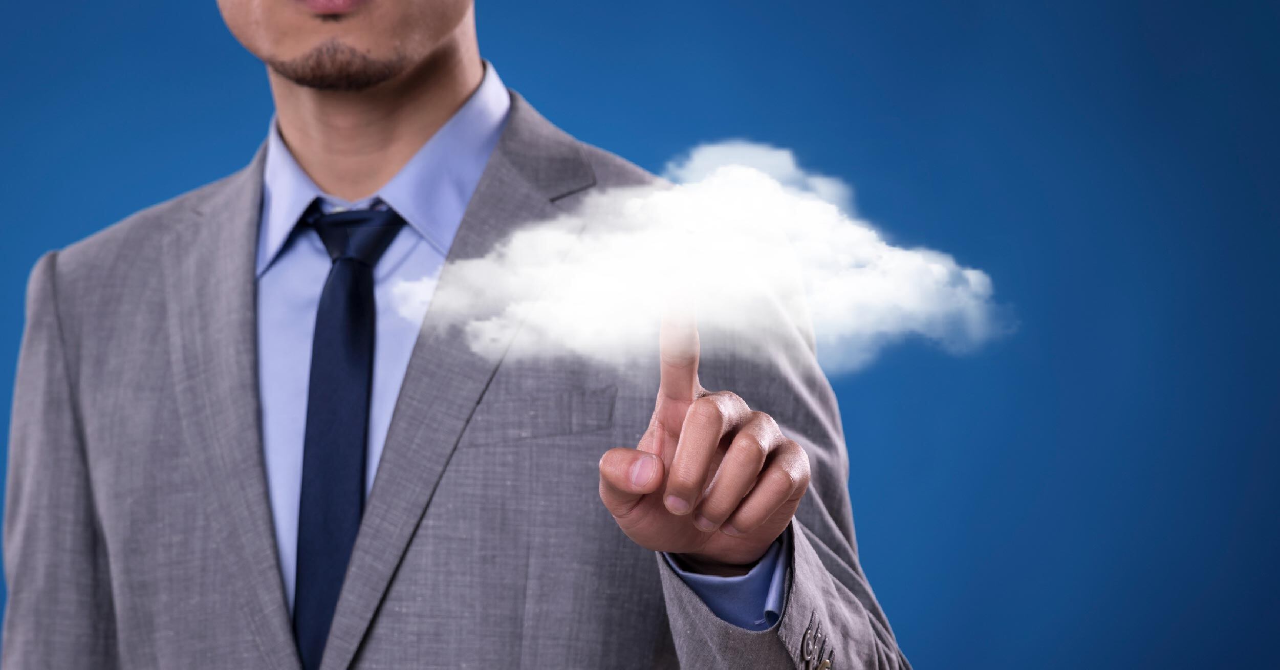 A business professional makes their organization's cloud journey easy by partnering with a provider in a few clicks.