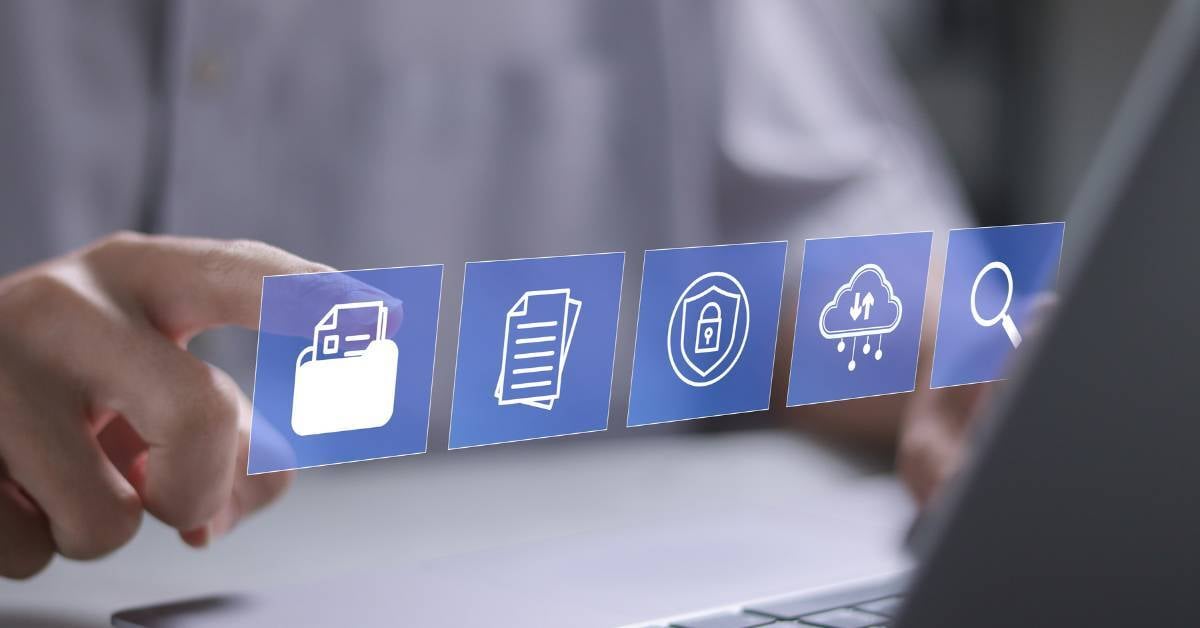 Employee implementing secure print features. 