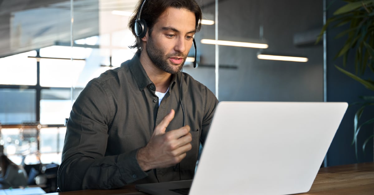 Virtual CIO on video call.