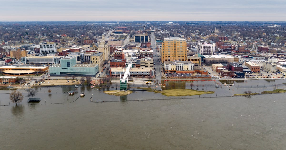 Business affected by natural disaster