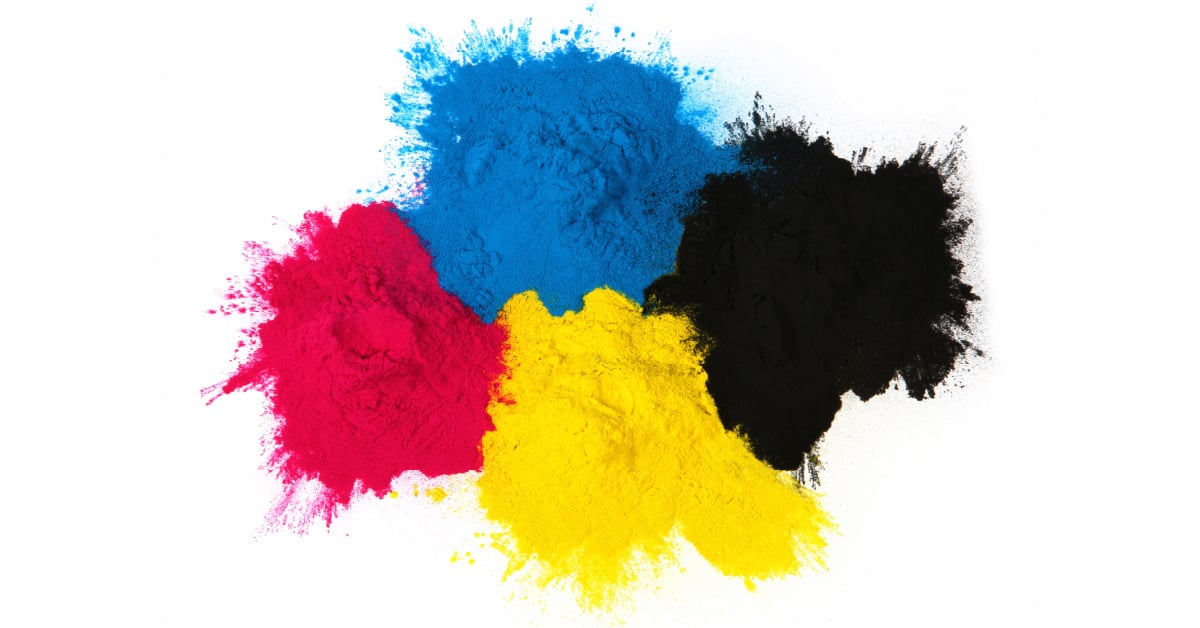 Printer toner colors.