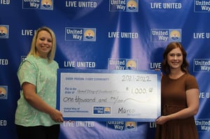 Marco Makes Surprise Donation To United Way Of Southwest Minnesota