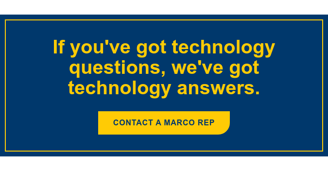 If you've got technology questions, we've got technology answers. Contact a Marco Rep