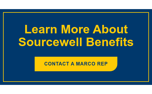 Learn More About Sourcewell Benefits Contact a Marco Rep