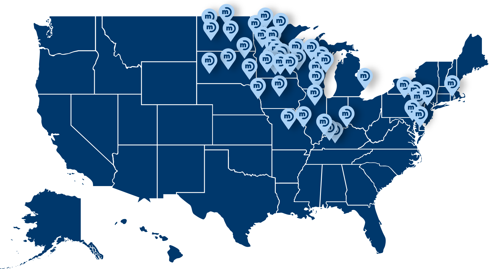 Marco Locations on Map